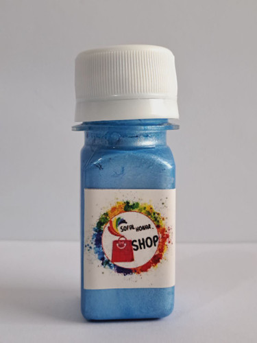 رنگ اکریلیک آبی صدفی کارن(متالیک) 40میل