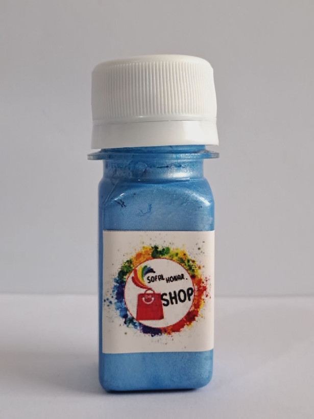 رنگ اکریلیک آبی صدفی کارن(متالیک) 40میل