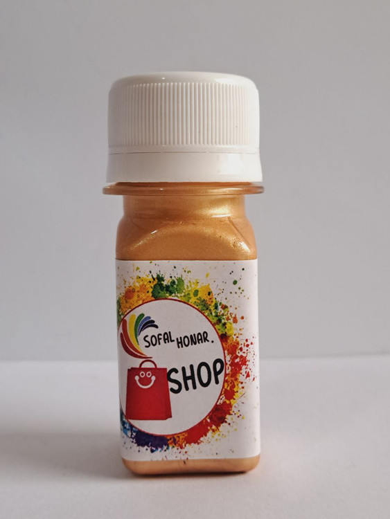 رنگ اکریلیک طلایی صدفی کارن(متالیک) 40میل