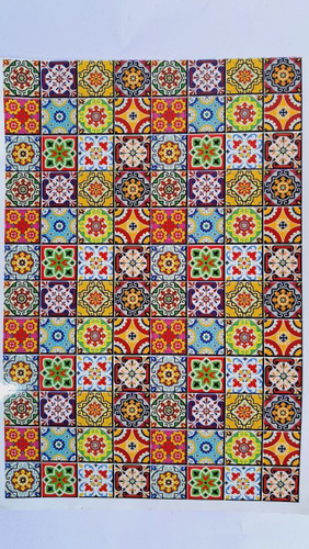 ترانسفر سرد سنتی طرح کاشی سایزA3