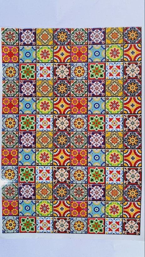 ترانسفر سرد سنتی طرح کاشی سایزA3
