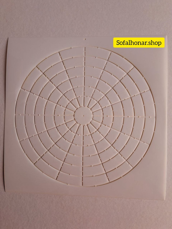شابلون دات ماندالا(دیوایدر,شابلون تقسیم بندی) 30سانتی