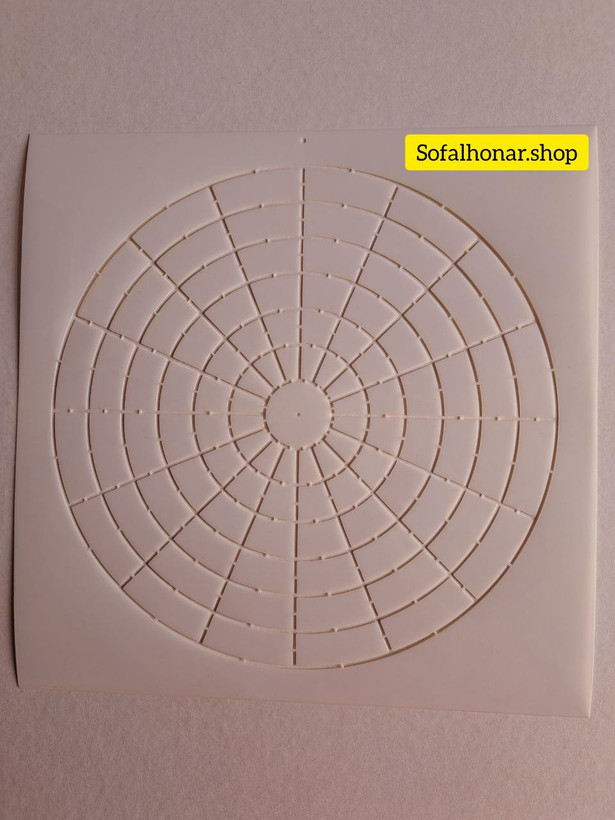 شابلون دات ماندالا(دیوایدر,شابلون تقسیم بندی) 30سانتی