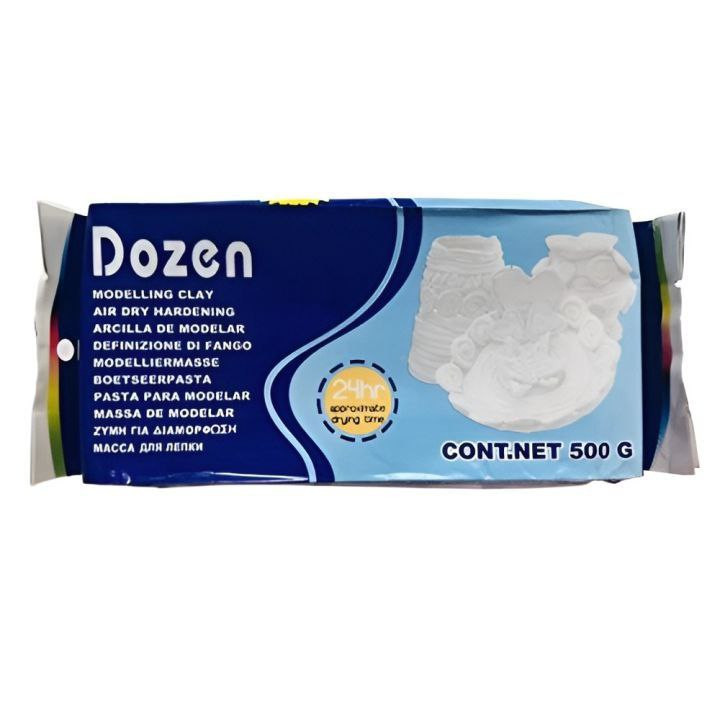 خمیر مجسمه سازی 500 گرمی سفید دوزن(دازن) DOZEN