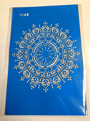 شابلون استنسیل ماندالا کد 1518 سایز 30*20 (شابلون نقاشی)