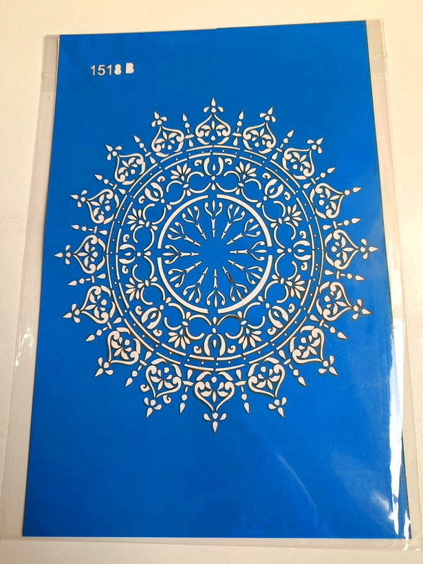 شابلون استنسیل ماندالا کد 1518 سایز 30*20 (شابلون نقاشی)