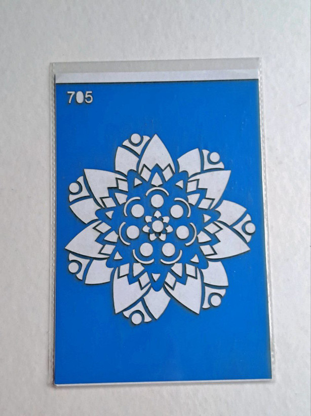 شابلون استنسیل ماندالا کد 705 سایز ۲۰*۱۴ (شابلون نقاشی دکوراتیو)