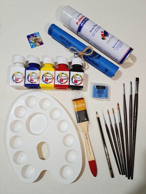 پَک نقاشی عیدانه سفال هنرشاپ(پک اقتصادی) کد 1