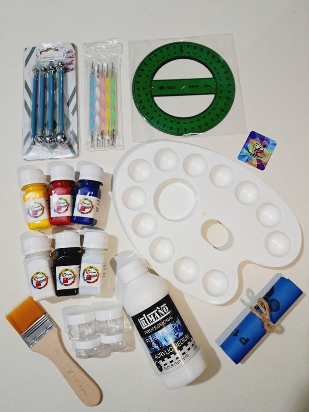 پَک دات ماندالا(نقطه کوبی) عیدانه سفال هنرشاپ(پک اقتصادی) کد 2