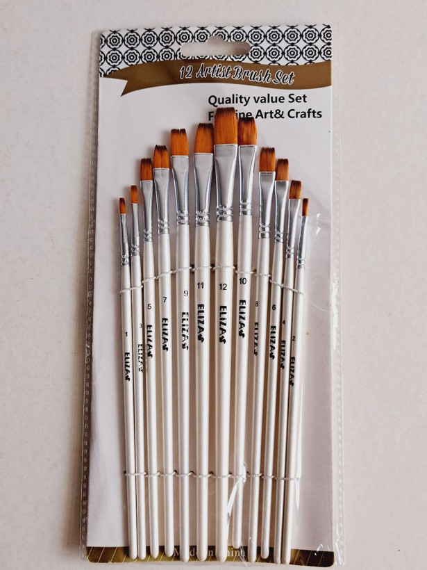 قلمو سرگرد الیزا ۱۲ عددی آرتیست براش