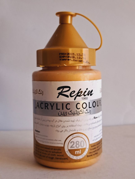 رنگ اکریلیک رپین طلایی کد 91 280 میل