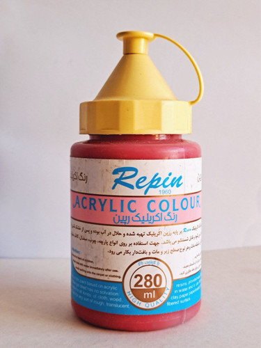 رنگ اکریلیک قرمز کادمیوم رپین کد 6 280میل