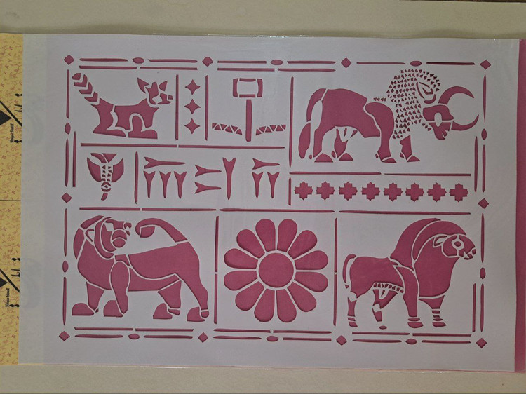 شابلون لیپان آرت هخامنشی سایز ۶۰ * ۴۰