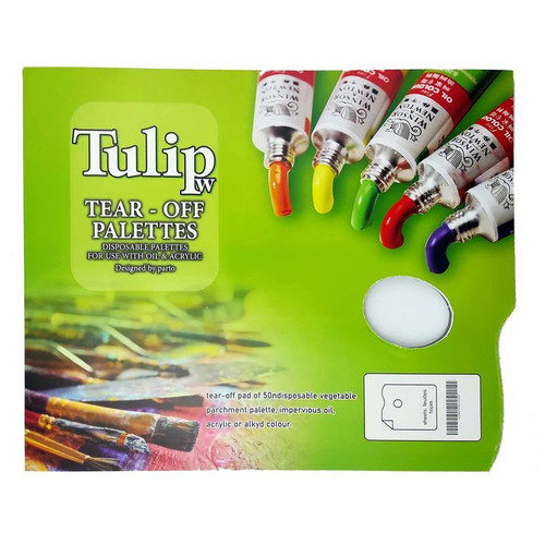 پالت رنگ کاغذی تولیپ یکبار مصرف 35 برگ