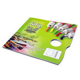 پالت رنگ کاغذی تولیپ یکبار مصرف 35 برگ